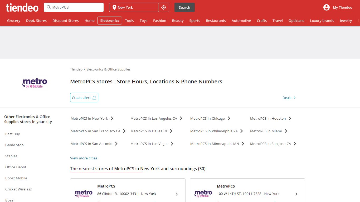 MetroPCS Stores | Locations, Store Hours & Phone Numbers